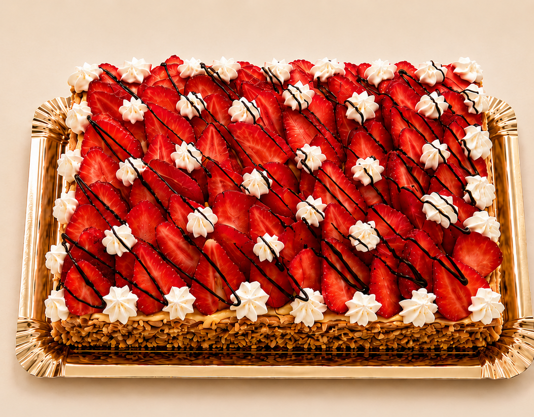 la mejor tarta de fresas y hojaldre